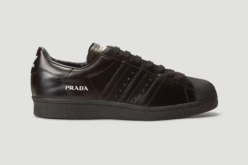 черные Adidas Originals x Prada Superstar