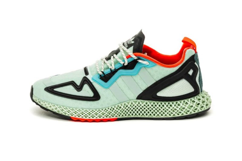 Контрастные детали в Adidas ZX 2K 4D “Dash Green”