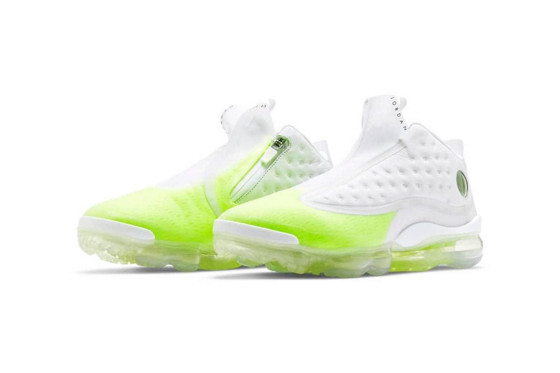 Кроссовки Air Jordan Reign “Volt”. Сочетание AJ13 с VaporMax
