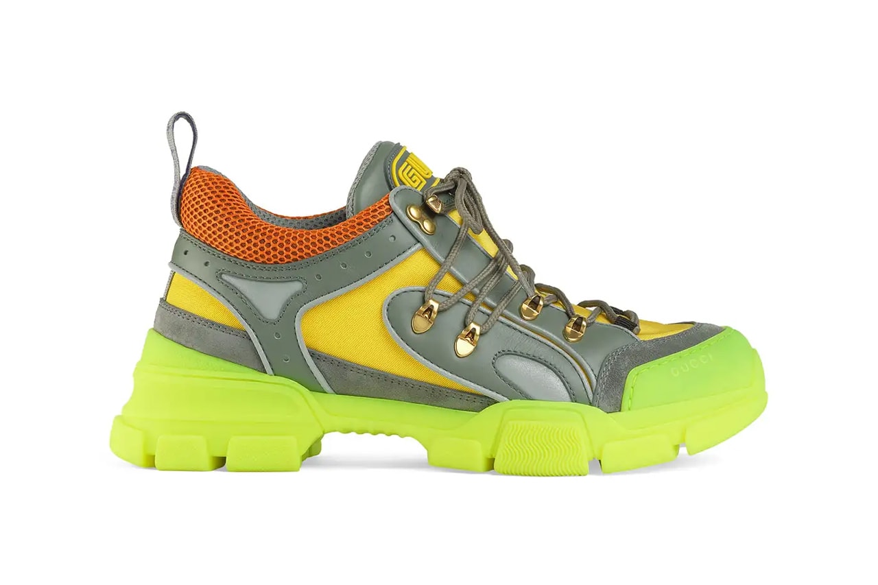 Кроссовки Gucci Flashtrek Mixed-Media Neon