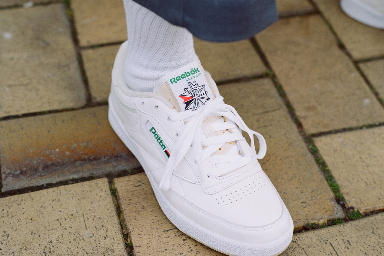 Кроссовки Reebok Club C с дизайном Patta