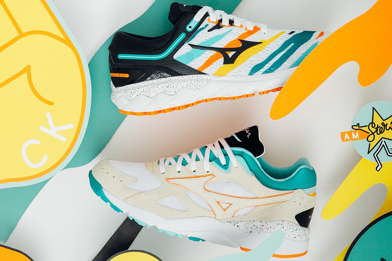 Кроссовки Mizuno Sky Medal и Wave Skyrise. Цвета каждой пары, созданные в честь Амстердамского марафона