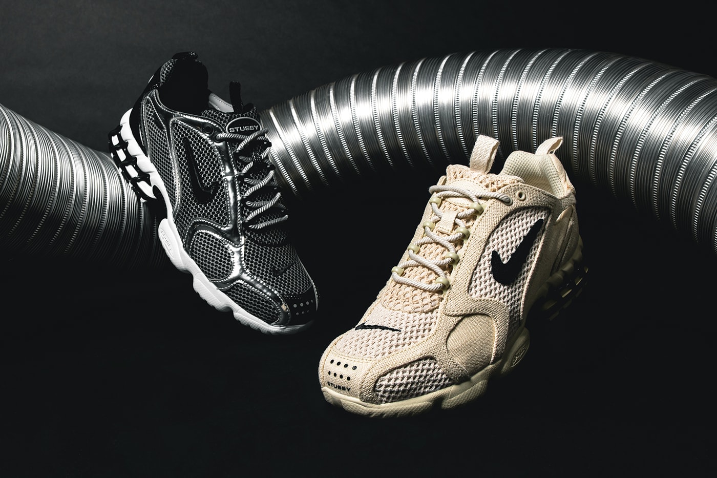 Коллаб Stüssy x Nike Air Zoom Spiridon Caged 2