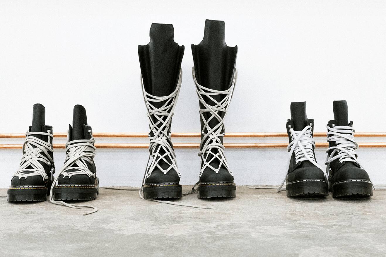 Rick Owens и Dr. Martens возвращаются с новой коллекцией Quad Boot Trio