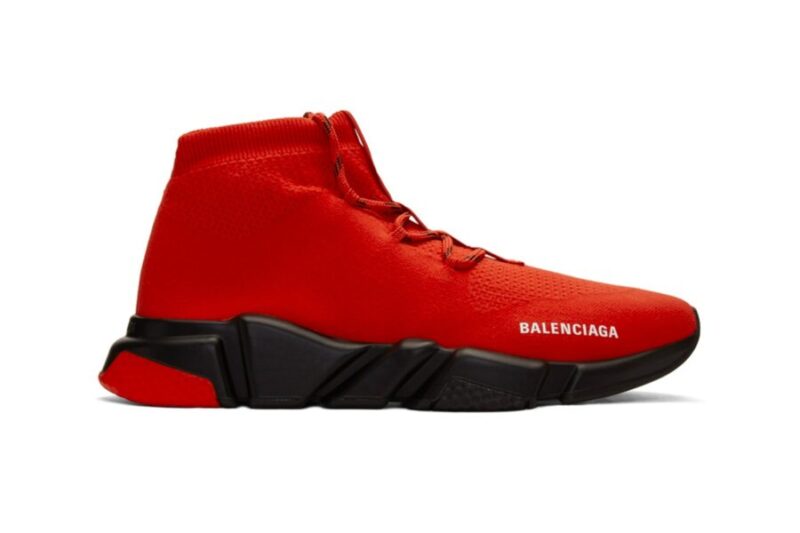 Кроссовки Balenciaga Speed Lace-Up Trainers “Red/Black”