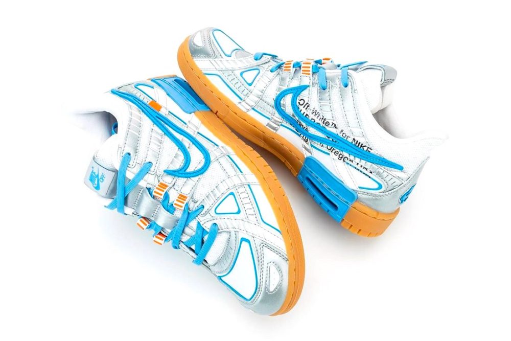 Гибридные кроссовки Off-White x Nike Air Rubber Dunk “University Blue”